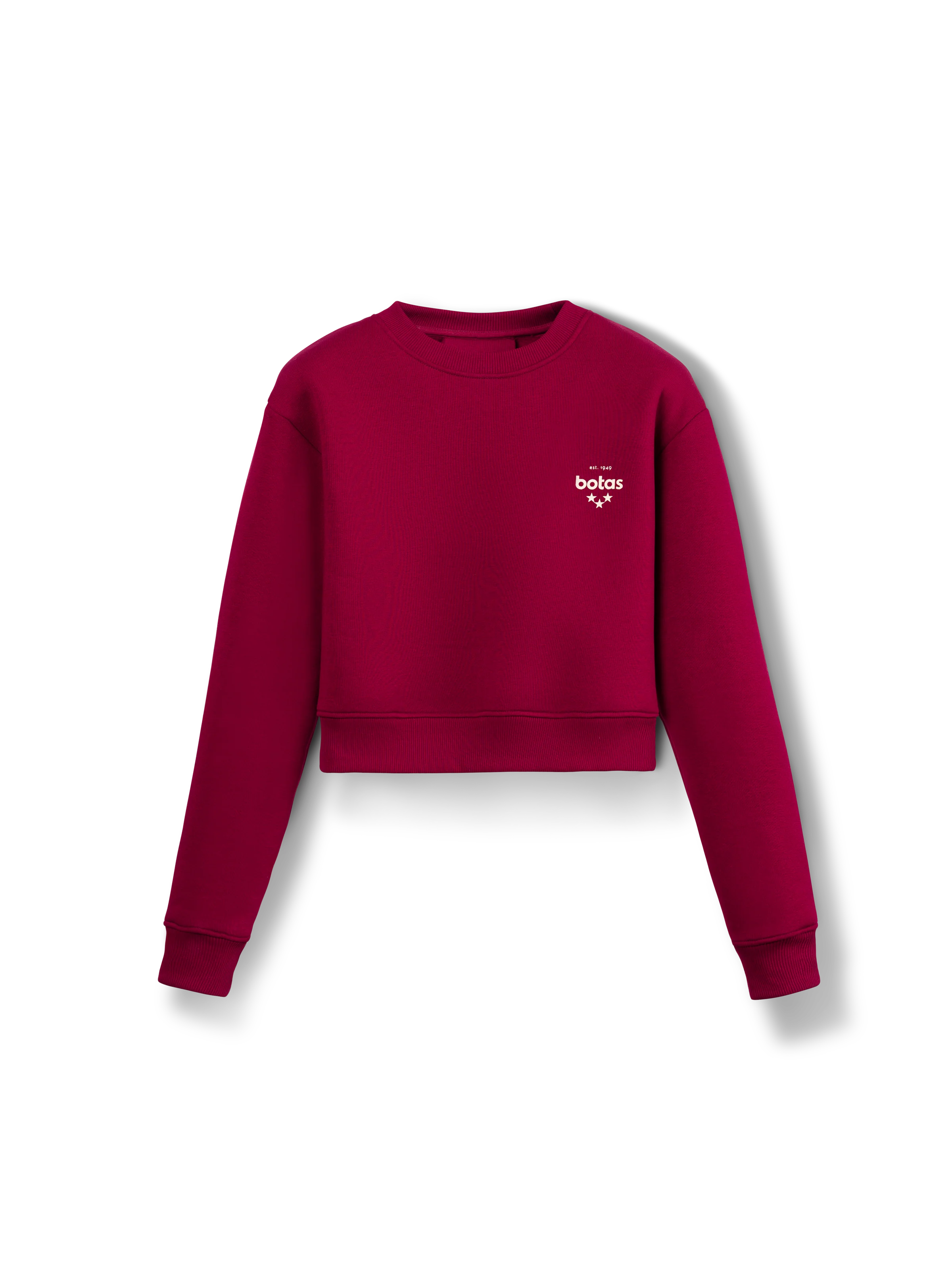 Sweatshirt Crop Bordeaux