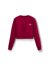Sweatshirt Crop Bordeaux