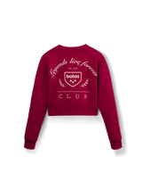 Sweatshirt Crop Bordeaux