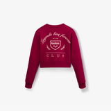 Crop Bordeaux sweatshirt