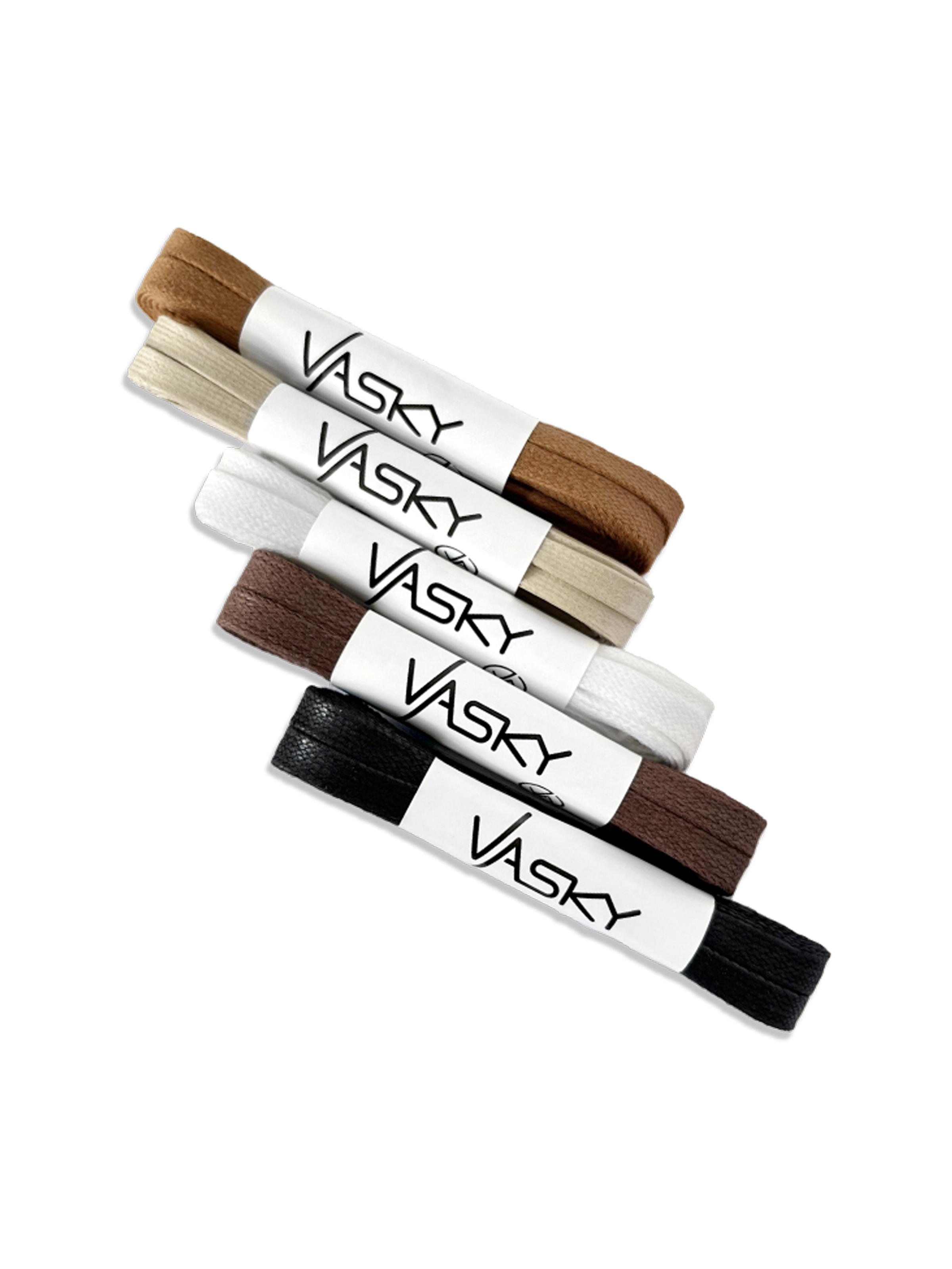 5 x Ploché Voskované Tkaničky Neutrální