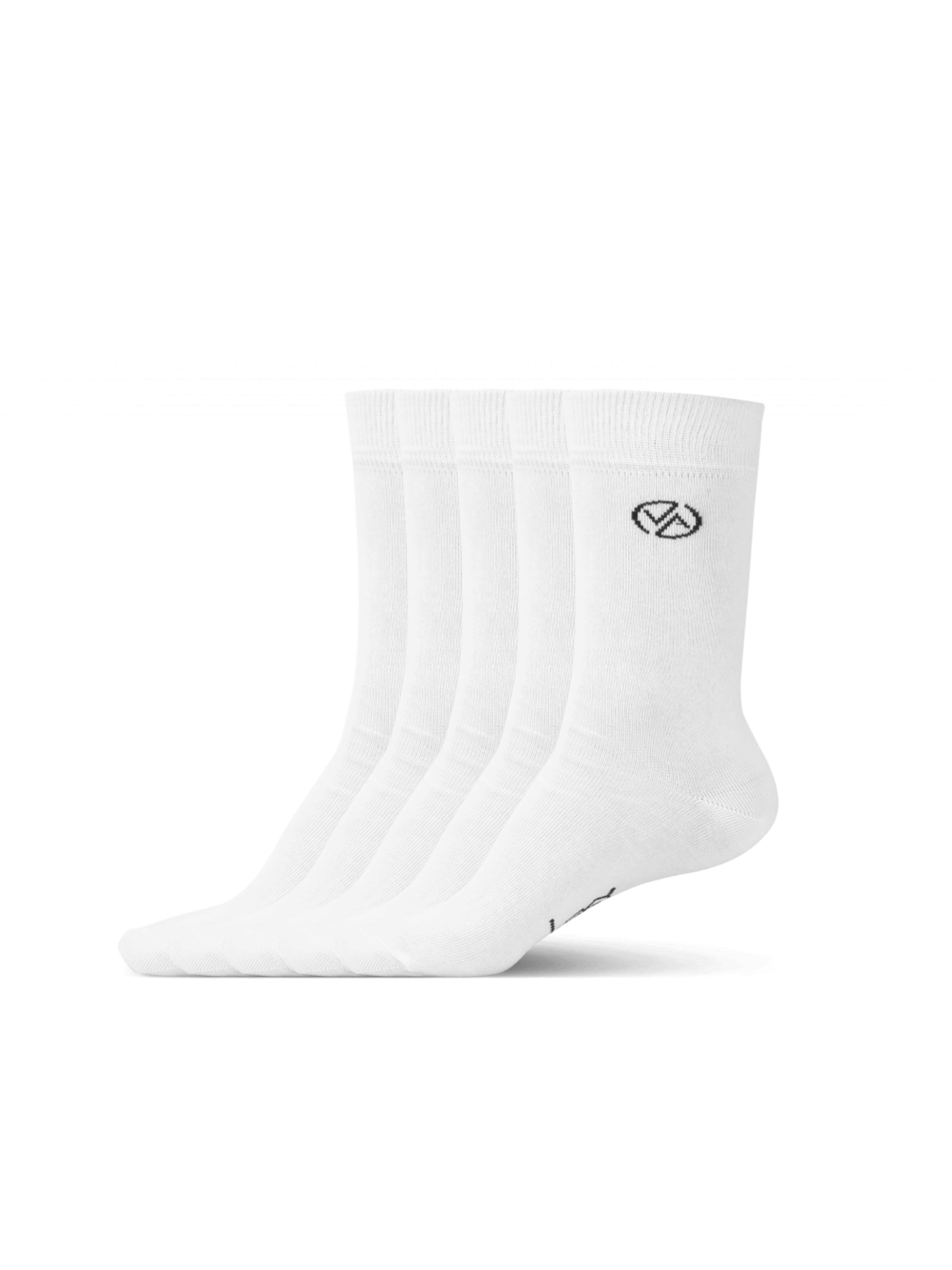 5 x Ponožky Vysoké Bílé